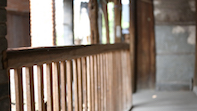 木栏杆